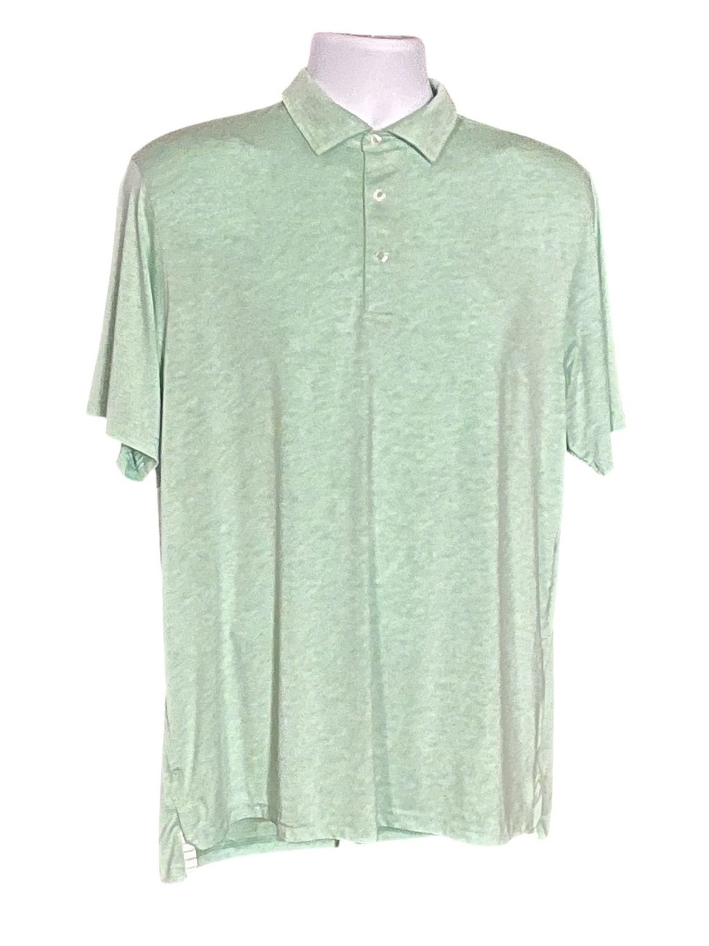 Men's Mint Green Polo Shirt - Soft Short Sleeve